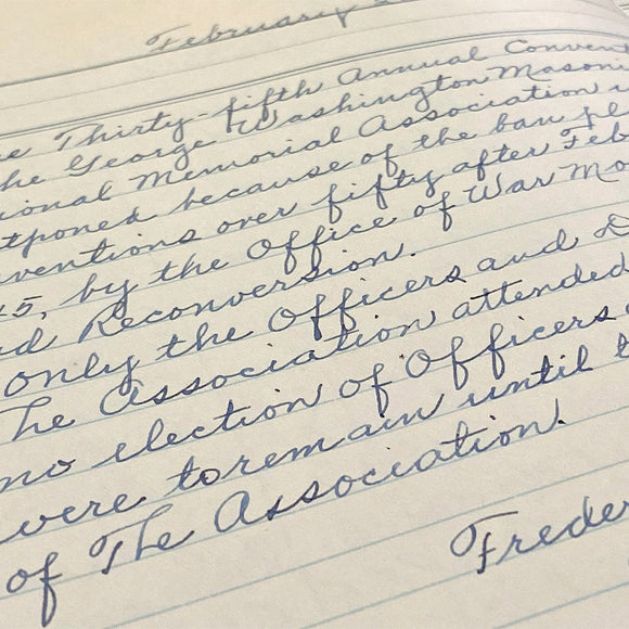 The Memorial Association’s Registration Book