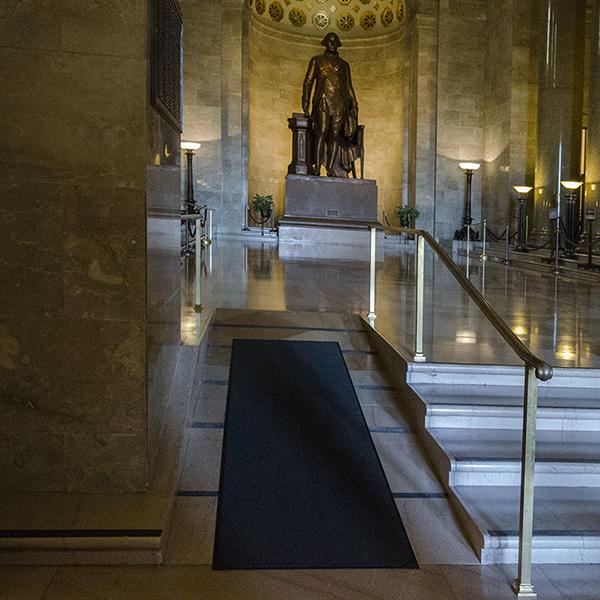Accessibility Ramps Installed in Memorial Hall