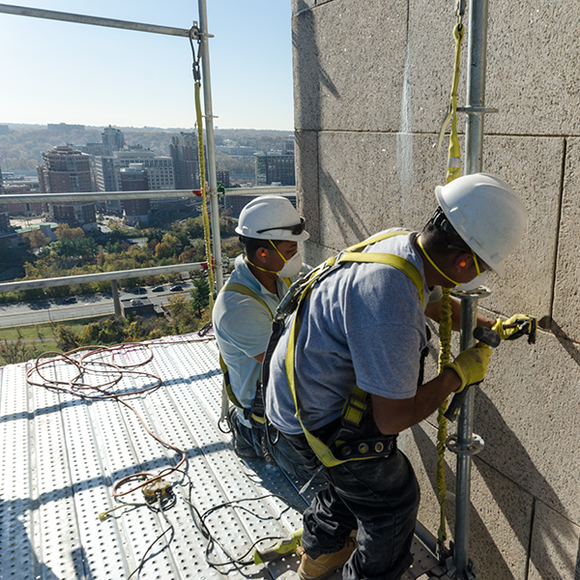 Removal of Degraded Mortar (video)